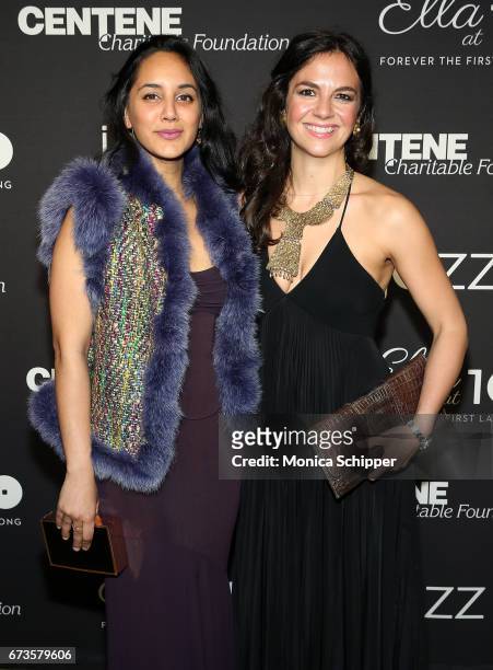 Nida Ahmed and Kate Falchi attend the 2017 Jazz At Lincoln Center Gala: Ella At 100: Forever The First Lady of Song at Frederick P. Rose Hall, Jazz...