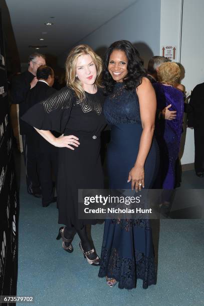 Diana Krall and Audra McDonald attend the Jazz at Lincoln Center 2017 Gala "Ella at 100: Forever the First Lady of Song" on April 26, 2017 in New...