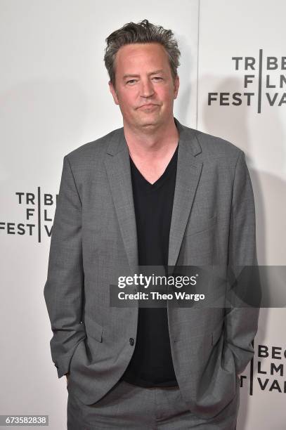 Matthew Perry attends "The Circle" Premiere at the BMCC Tribeca PAC on April 26, 2017 in New York City.