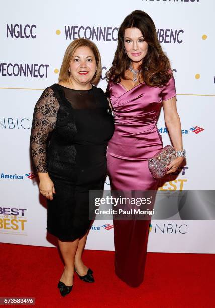 The Honorable Linda Sanchez , Vice Chair of the House Democratic Caucus, and Entrepreneur and LGBT advocate Lisa Vanderpump attend the 2017 NGLCC &...