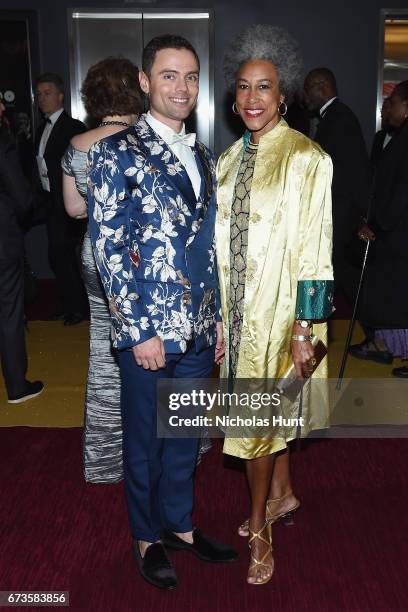 Mark Norbury and Marcia Cooke attend the Jazz at Lincoln Center 2017 Gala "Ella at 100: Forever the First Lady of Song" on April 26, 2017 in New York...