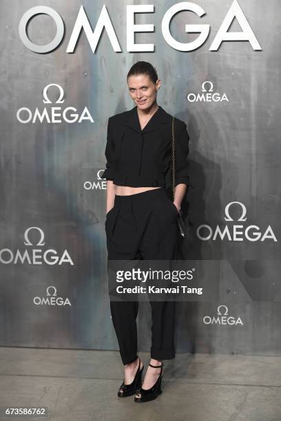 Malgosia Bela attends the Lost In Space event to celebrate the 60th anniversary of the OMEGA Speedmaster at the Tate Modern on April 26, 2017 in...