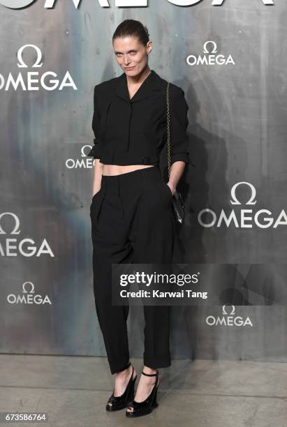 Malgosia Bela attends the Lost In Space event to celebrate the 60th anniversary of the OMEGA Speedmaster at the Tate Modern on April 26, 2017 in...