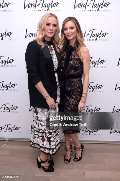 Marchesa founders Keren Craig and Georgina Chapman attend Lord & Taylor x Harper's BAZAAR event on April 26, 2017 in New York City.
