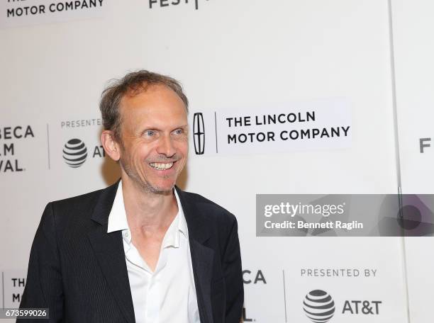 Director Julian Rosefeldt attends the priemere of "Manifesto" during 2017 Tribeca Film Festival the at Spring Studios on April 26, 2017 in New York...