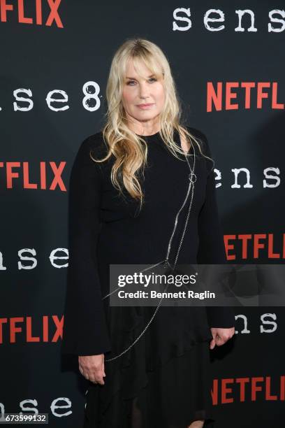 Actress Daryl Hannah attends the "Sense8" New York premiere at AMC Lincoln Square Theater on April 26, 2017 in New York City.