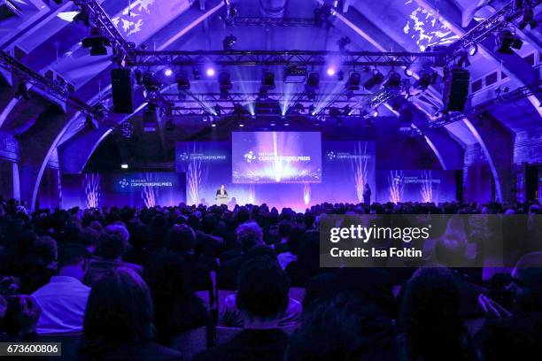 General view at the German Computer Games Award 2017 at WECC on April 26, 2017 in Berlin, Germany.