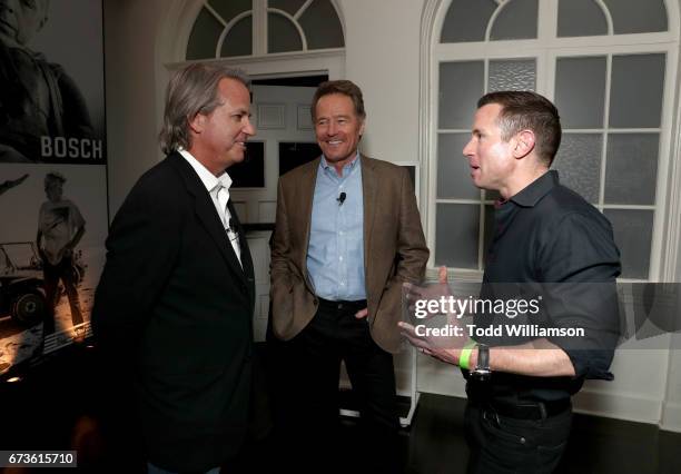 Executive Producer Graham Yost, actor Bryan Cranston and Amazon Studios' Brian Harvey attend Amazon original series "Sneaky Pete" Emmy FYC Screening...