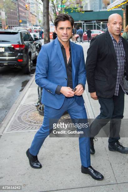 Actor John Stamos is seen in the East Village on April 26, 2017 in New York City.