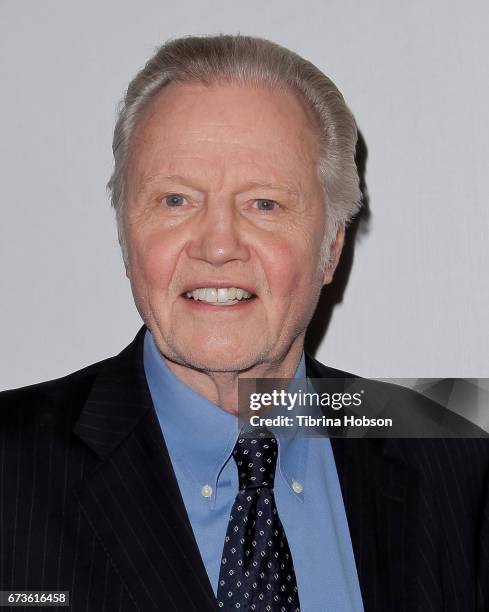 Jon Voight attends the premiere of Warner Bros. Home Entertainment's 'American Wrestler: The Wizard' at Regal LA Live Stadium 14 on April 26, 2017 in...