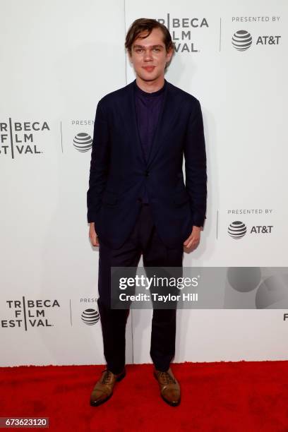 Ellar Coltrane attends the premiere of "The Circle" during the 2017 Tribeca Film Festival at Borough of Manhattan Community College on April 26, 2017...