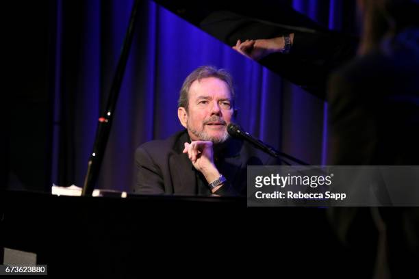 Songwriter Jimmy Webb speaks onstage at An Evening With Jimmy Webb at The GRAMMY Museum on April 26, 2017 in Los Angeles, California.