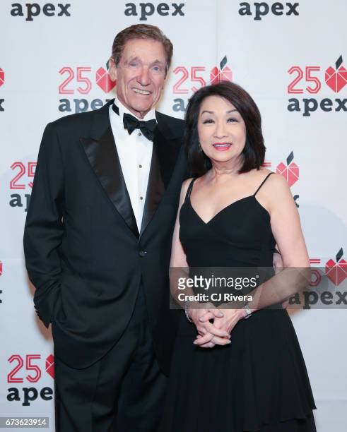 Maury Povich and Connie Chung attend the Apex for Youth's 2017 Inspiration Awards gala at Cipriani Wall Street on April 26, 2017 in New York City.