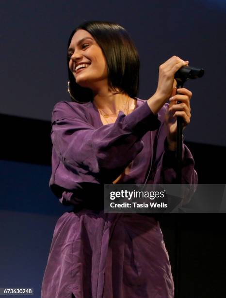 Singer-songwriter Jessie J performs onstage at We Day California 2017 Cocktail Reception at NeueHouse Hollywood on April 26, 2017 in Los Angeles,...