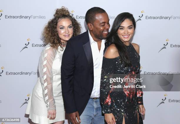 Actress Jude Demorest, Lee Daniels and Brittany O'Grady attend 2nd Annual Extraordinary Families Awards Gala at The Beverly Hilton Hotel on April 26,...