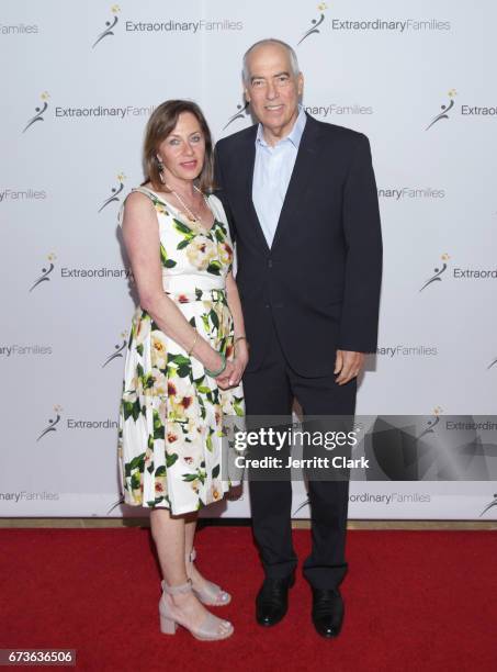 Jeanne Newman and Gary Newman, Co-Chairman & CEO, Fox Television Group attend the 2nd Annual Extraordinary Families Awards Gala at The Beverly Hilton...