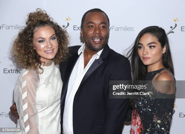 Actress Jude Demorest, Lee Daniels and Brittany O'Grady attend 2nd Annual Extraordinary Families Awards Gala at The Beverly Hilton Hotel on April 26,...
