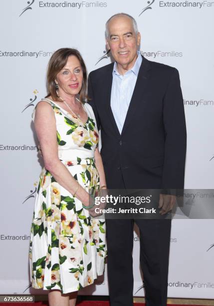 Jeanne Newman and Gary Newman, Co-Chairman & CEO, Fox Television Group attend the 2nd Annual Extraordinary Families Awards Gala at The Beverly Hilton...