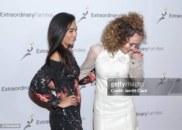 Actresses Brittany O'Grady and Jude Demorest attend 2nd Annual Extraordinary Families Awards Gala at The Beverly Hilton Hotel on April 26, 2017 in...