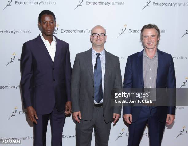 Jermel Nakia and Sam Trammell attend the 2nd Annual Extraordinary Families Awards Gala at The Beverly Hilton Hotel on April 26, 2017 in Beverly...