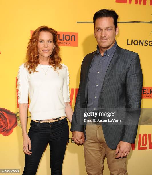 Actress Robyn Lively and actor Bart Johnson attend the premiere of "How to Be a Latin Lover" at ArcLight Cinemas Cinerama Dome on April 26, 2017 in...