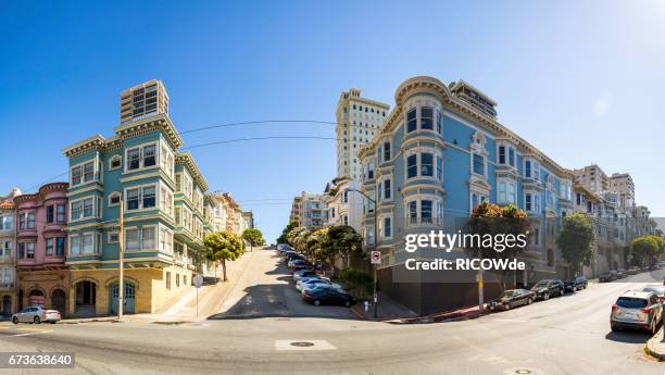 usa, california, san francisco, street - íngreme - fotografias e filmes do acervo