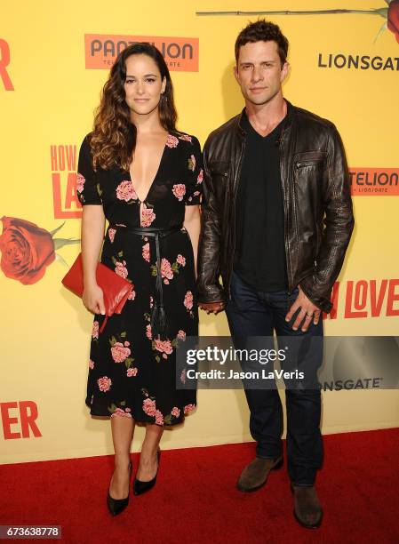 Actress Melissa Fumero and actor David Fumero attend the premiere of "How to Be a Latin Lover" at ArcLight Cinemas Cinerama Dome on April 26, 2017 in...