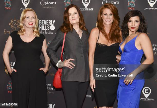 Actors Traci Lords, Diane Salinger, Angie Everhart, and Leigh Rachel Faith attend the 17th Annual Beverly Hills Film Festival Opening Night at TCL...