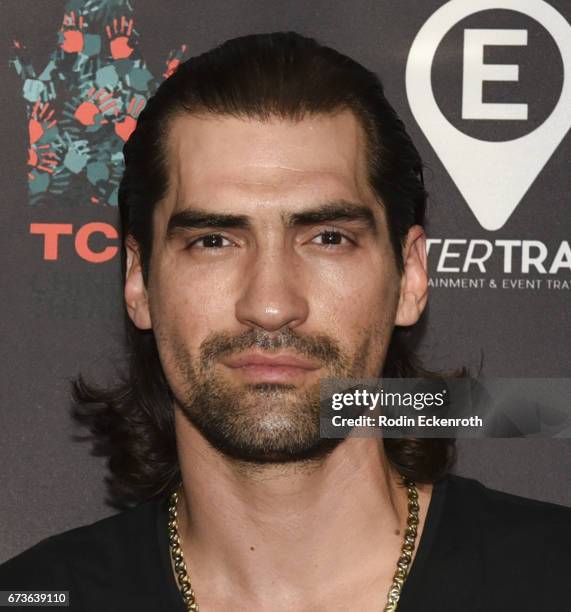 Actor Derek Zugic attends "GUN" showing at the 17th Annual Beverly Hills Film Festival Opening Night at TCL Chinese 6 Theatres on April 26, 2017 in...