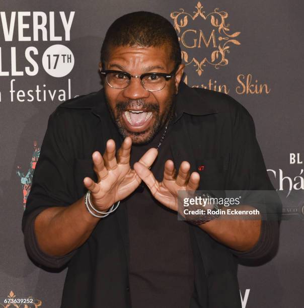 Actor Kelly Perine attends "Model Citizen" showing at the 17th Annual Beverly Hills Film Festival Opening Night at TCL Chinese 6 Theatres on April...