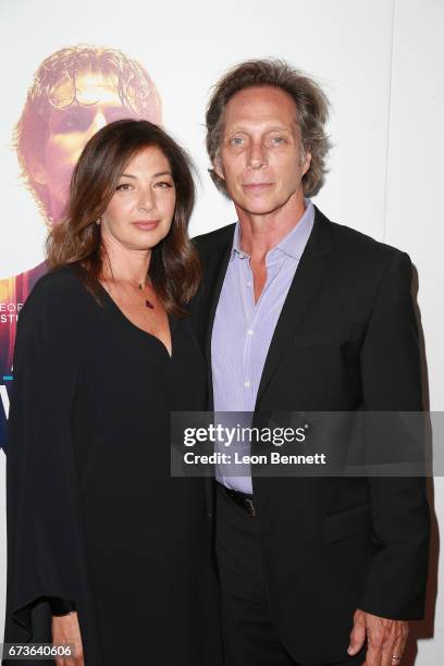 Actors Kymberly Kalil and William Fichtner attends the Premiere Of Warner Bros. Home Entertainment's "American Wrestler: The Wizard" at Regal LA Live...