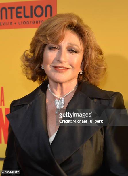 Actress Angelica Maria attends the premiere of Pantelion Films' "How To Be A Latin Lover" at ArcLight Cinemas Cinerama Dome on April 26, 2017 in...