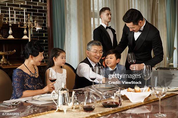 aristocratic family dinner - kids clubhouse stock pictures, royalty-free photos & images