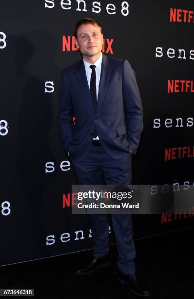 Max Riemelt attends the "Sense8" New York Premiere at AMC Lincoln Square Theater on April 26, 2017 in New York City.