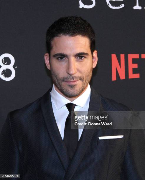 Miguel Angel Silvestre attends the "Sense8" New York Premiere at AMC Lincoln Square Theater on April 26, 2017 in New York City.
