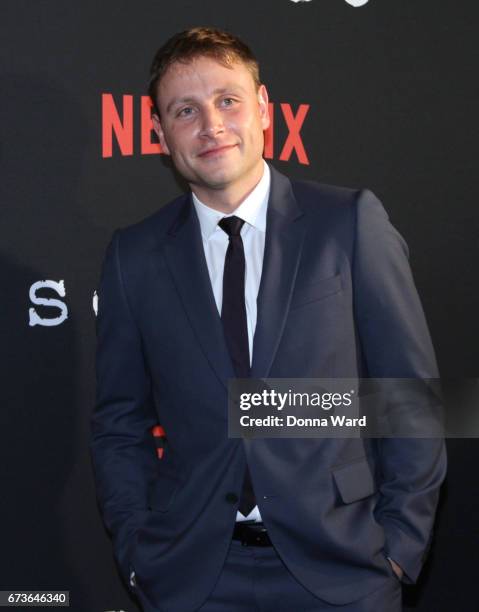 Max Riemelt attends the "Sense8" New York Premiere at AMC Lincoln Square Theater on April 26, 2017 in New York City.