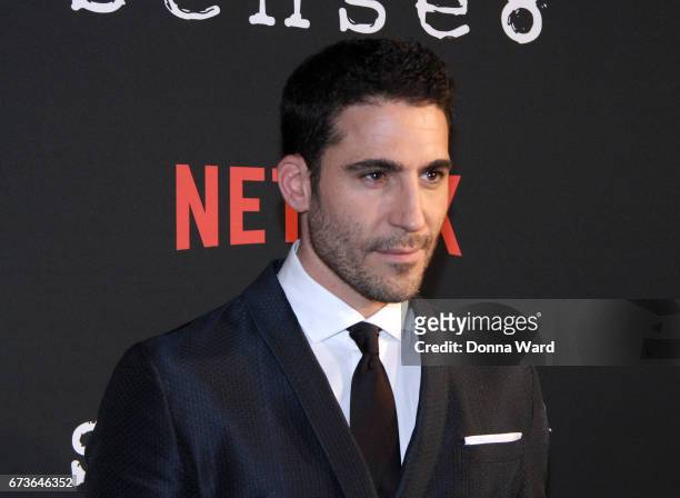 Miguel Angel Silvestre attends the "Sense8" New York Premiere at AMC Lincoln Square Theater on April 26, 2017 in New York City.