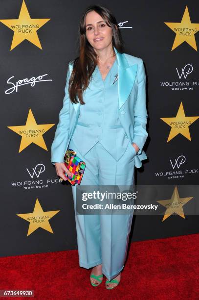 Tania Ferris attends a Celebration in honor of Wolfgang Puck receiving a star on The Hollywood Walk of Fame hosted by Gelila Assefa Puck at Spago on...