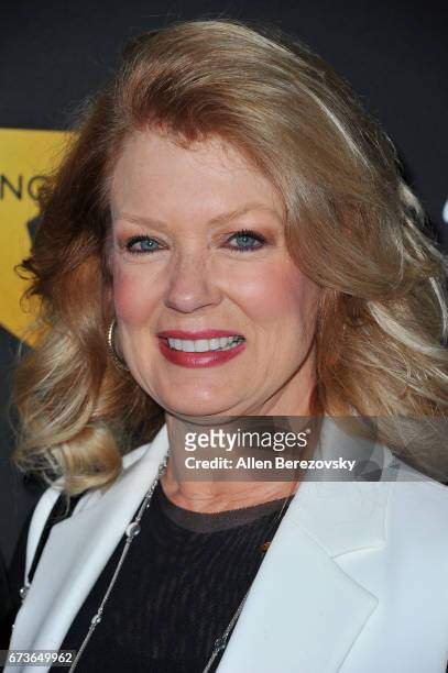 Personality Mary Hart attends a Celebration in honor of Wolfgang Puck receiving a star on The Hollywood Walk of Fame hosted by Gelila Assefa Puck at...