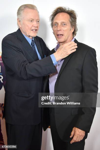 Jon Voight and William Fichtner attends the premiere of 'American Wrestler: The Wizard' at Regal LA Live Stadium 14 on April 26th, 2017