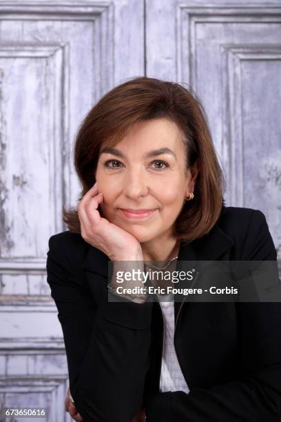 Carole Amiel poses during a portrait session in Paris, France on .