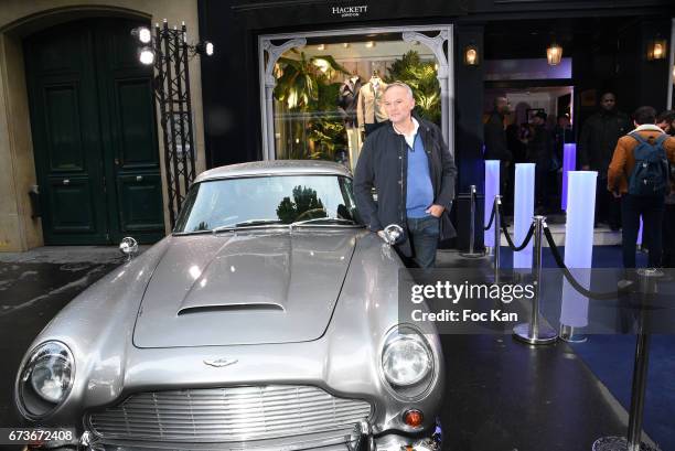 Chef Christian Le Squer attends "Aston Martin by Hackett" : Capsule Collection Launch at Hackett Store Capucines on April 26, 2017 in Paris, France.