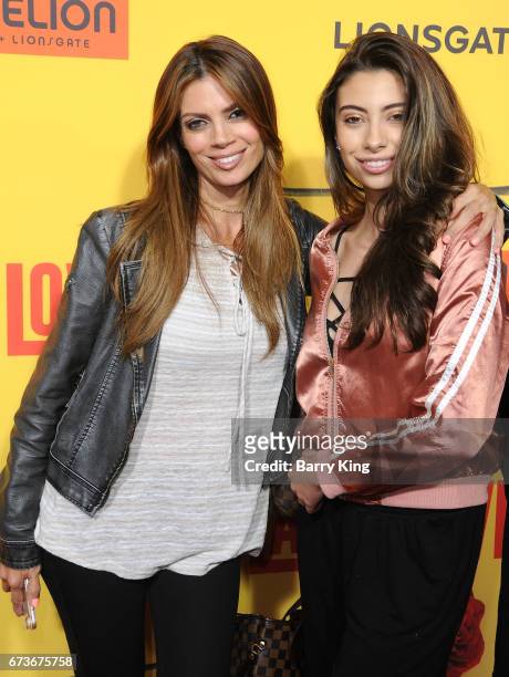 Actress/model Lianna Grethel and daughter Valentina attends premiere of Pantelion Films' 'How To Be A Latin Lover' at ArcLight Cinemas Cinerama Dome...