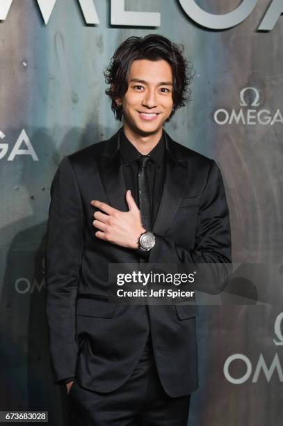 Shohei Miura attends the Lost In Space event to celebrate the 60th anniversary of the OMEGA Speedmaster, which has been worn by every piloted NASA...