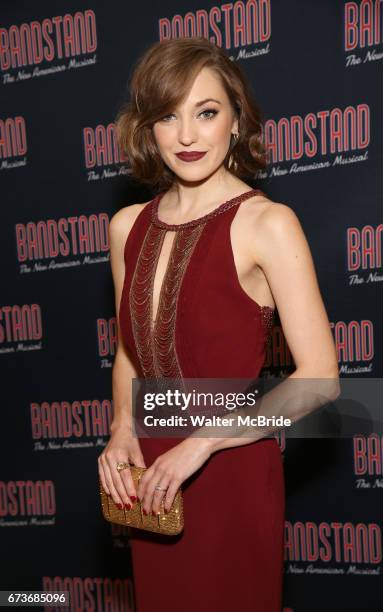 Laura Osnes attend the Broadway Opening Night After Party of 'Bandstand' at the Edison Ballroom on 4/26/2017 in New York City.