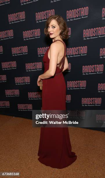 Laura Osnes attend the Broadway Opening Night After Party of 'Bandstand' at the Edison Ballroom on 4/26/2017 in New York City.