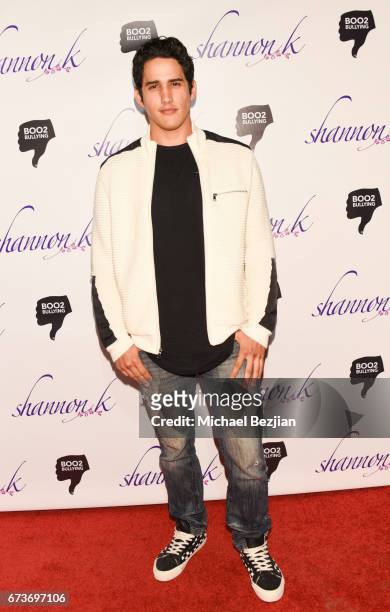 Ryan Blake arrives Voices of Tomorrow - Shannon K Album Launch for "Perpetual" at The Peppermint Club on April 26, 2017 in Los Angeles, California.