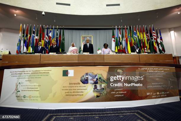 Prime Minister Abdelmalek Sellal opens the second session of the Commission for Social Development, Labor and the Functioning of the African Union,...