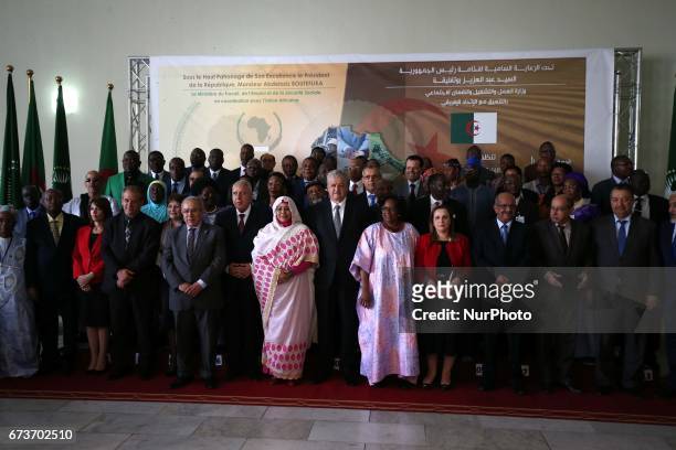 Prime Minister Abdelmalek Sellal opens the second session of the Commission for Social Development, Labor and the Functioning of the African Union,...
