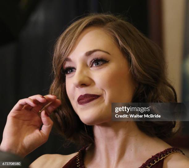 Laura Osnes attends the Broadway Opening Night After Party of 'Bandstand' at the Edison Ballroom on 4/26/2017 in New York City.